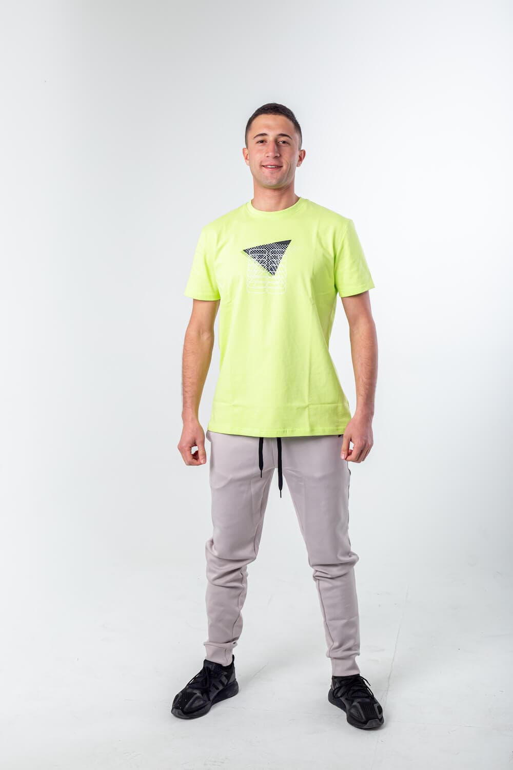 cuff white sweatpants